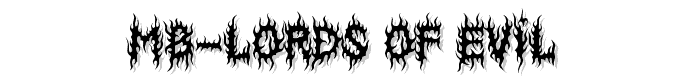 MB-Lords Of Evil  font